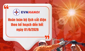 EVNHANOI không cắt điện từ nay đến hết ngày 1/6