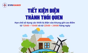 EVNHANOI khuyến cáo sử dụng điện tiết kiệm trong mùa nắng nóng