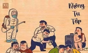 Dí dỏm tranh Đông Hồ mang thông điệp 5K