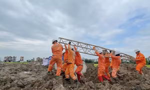 EVNHANOI huy động 200 nhân sự hỗ trợ dự án đường dây 500kV mạch 3