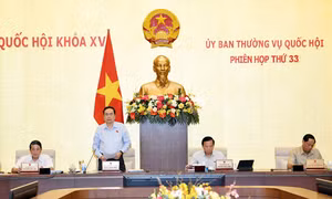 Phiên họp 33 của Ủy ban Thường vụ Quốc hội: Xem xét nhiều nội dung kinh tế - xã hội quan trọng 