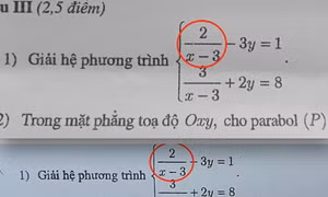 Đề thi toán vào lớp 10 Hà Nội bị mờ, Sở GD-ĐT chấp nhận cả 'phương án dấu âm’