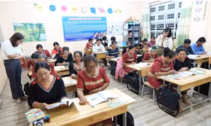 Địa phương phát huy được cơ sở giáo dục để nâng cao chất lượng xóa mù chữ 