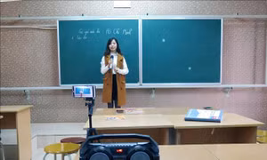 Trường THCS đầu tiên ở Thái Nguyên dạy học trực tuyến cho học sinh