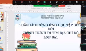 Hà Nội mưa lớn, các trường chuyển học trực tuyến 