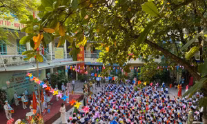 Lễ khai giảng 'đặc biệt': Nơi giãn cách, nơi trực tuyến vì dịch COVID-19    