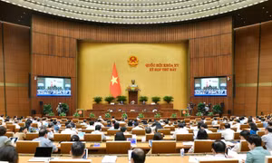 Quốc hội thảo luận ở hội trường về dự án Luật Công đoàn (sửa đổi) 