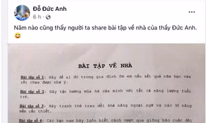 Sáu bài tập về nhà dịp nghỉ hè của thầy giáo ở TP Hồ Chí Minh gây sốt cộng đồng mạng