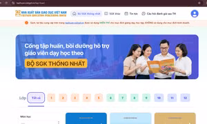 Nhà xuất bản Giáo dục Việt Nam cung cấp sách giáo khoa điện tử miễn phí