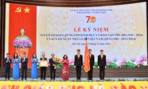 Bộ trưởng Bộ Giáo dục và Đào tạo: Mong ngành Giáo dục Thủ đô tiếp tục tiên phong