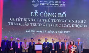 Công bố quyết định thành lập Trường Đại học Luật thuộc Đại học Quốc gia Hà Nội 