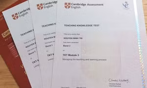Những chứng chỉ Cambridge English nào được công nhận trong các kỳ thi
