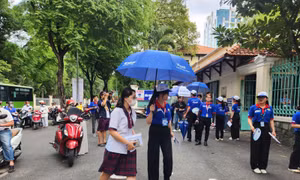 Kỳ thi tốt nghiệp THPT 2023: Thí sinh bắt đầu làm bài môn Toán 