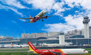 Máy bay Vietjet.