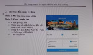 Từ 15/7, mua vé tàu đường sắt và thanh toán trực tuyến trên điện thoại như thế nào?
