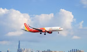 Máy bay Vietjet.