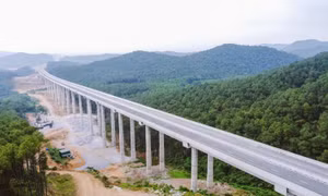 Cao tốc Diễn Châu – Bãi Vọt. Ảnh: TTXVN
