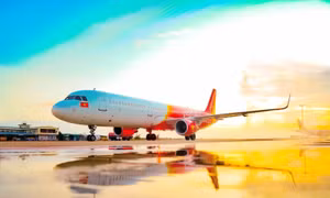 Máy bay Vietjet.