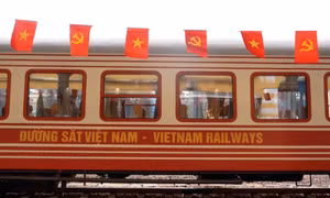 Chạy thử nghiệm đôi tàu đưa đón công nhân viên chức Hải Phòng đi làm bằng tàu hỏa 