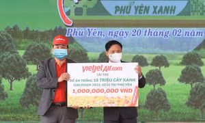 Vietjet cam kết đồng hành cùng Đề án trồng 15 triệu cây xanh tại Phú Yên.