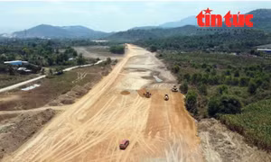 Thi công cao tốc Vân Phong - Nha Trang giai đoạn II.
