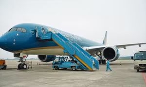 Máy bay Vietnam Airlines.