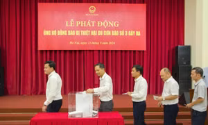 Bộ Xây dựng phát động ủng hộ đồng bào bị thiên tai bão lũ các tỉnh phía Bắc.