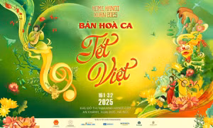 Lắng nghe thanh âm Tết Việt tại đường hoa Home Hanoi Xuan 2025