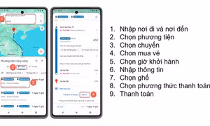 Đường sắt bán vé tàu qua bản đồ trực tuyến