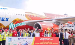 Vietjet tiên phong khai thác chuyến bay đầu tiên sử dụng nhiên liệu hàng không bền vững 