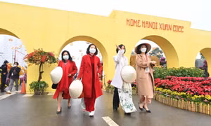 Đường hoa Home Hà Nội Xuân 2021 sắp xuất hiện tại Hà Nội tại Khu đô thị Splendora.