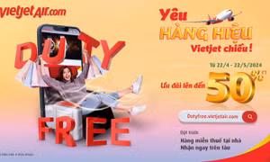 Cơ hội săn hàng hiệu chính hãng miễn thuế với Prebook Duty Free của Vietjet.