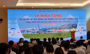Khởi công dự án nâng cấp đường cất hạ cánh 2 sân bay Nội Bài và Tân Sơn Nhất