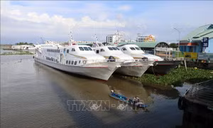 Bến tàu cao tốc TP Rạch Giá, tỉnh Kiên Giang. Ảnh: Lê Huy Hải/TTXVN.