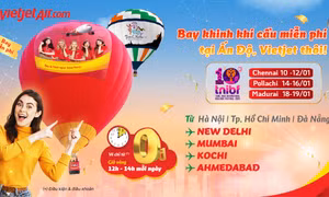 Vietjet tặng hành khách cơ hội trải nghiệm miễn phí tại lễ hội khinh khí cầu lớn nhất Ấn Độ