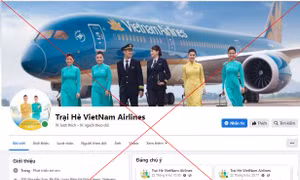 Hình ảnh trang mạng xã hội giả mạo chương trình trải nghiệm hướng nghiệp hàng không.