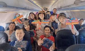 Hành khách bay cùng Vietjet.