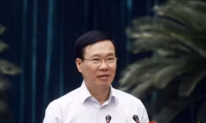 Chủ tịch nước Võ Văn Thưởng phát biểu chỉ đạo. Ảnh: Thống Nhất/TTXVN.