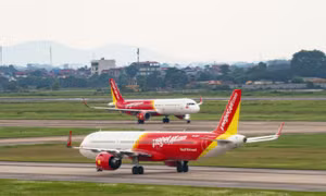 Đội máy bay Vietjet.