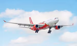 Máy bay Vietjet.