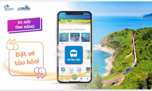 Khách du lịch có thể mua vé tàu trên ứng dụng Du lịch Việt Nam - Vietnam Travel