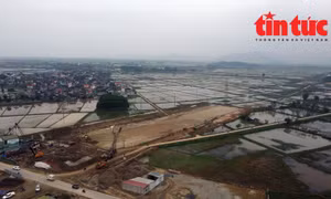 Cao tốc thành phần Bắc Nam đoạn Diễn Châu - Bãi Vọt đang dần hình thành.