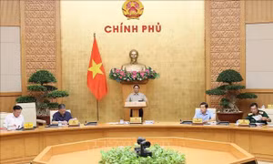 Thủ tướng Phạm Minh Chính chủ trì phiên họp. Ảnh: Dương Giang/TTXVN