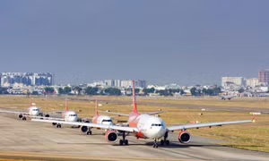 Đội máy bay Vietjet.