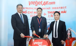 Vietjet vừa khai trương đường bay thẳng giữa Thượng Hải và TP Hồ Chí Minh