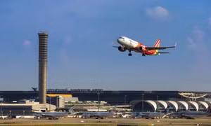 Máy bay Vietjet.