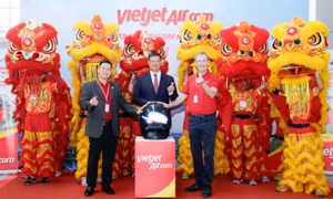 Chào năm mới, Vietjet tưng bừng khai trương đường bay TP Hồ Chí Minh - Thành Đô