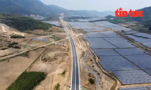 Đoạn tuyến cao tốc thuộc gói thầu xây lắp XL2 (Km29+800 - Km54+00) đã cơ bản hoàn thành.