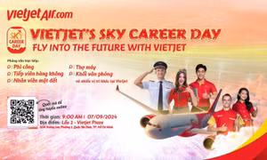 Vietjet tổ chức ngày hội tuyển dụng lớn nhất năm 2024.