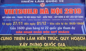 1.600 gian hàng Vietbuild 2019 tìm kiếm đầu ra cho vật liệu xây dựng bất động sản